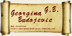 Georgina Budojević vizit kartica